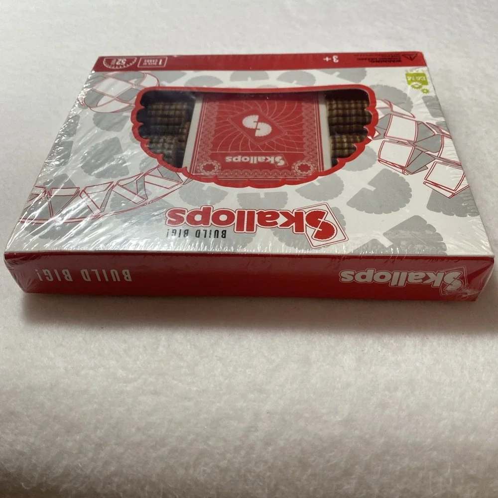 Scallops Build Big! Construction Set 1 Deck of Cards 52 Laser Cut Pieces‎ NEW